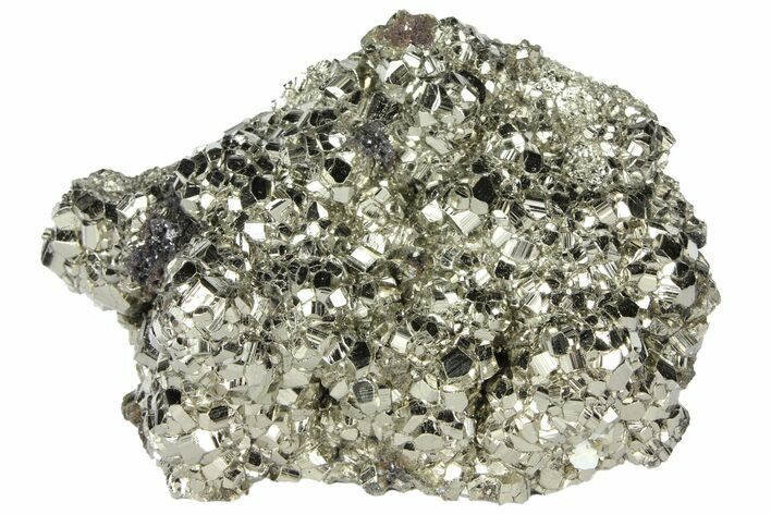 Gleaming Pyrite Crystal Cluster - Peru #94356
